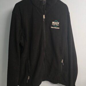 Fleece heavy zip up Black XL